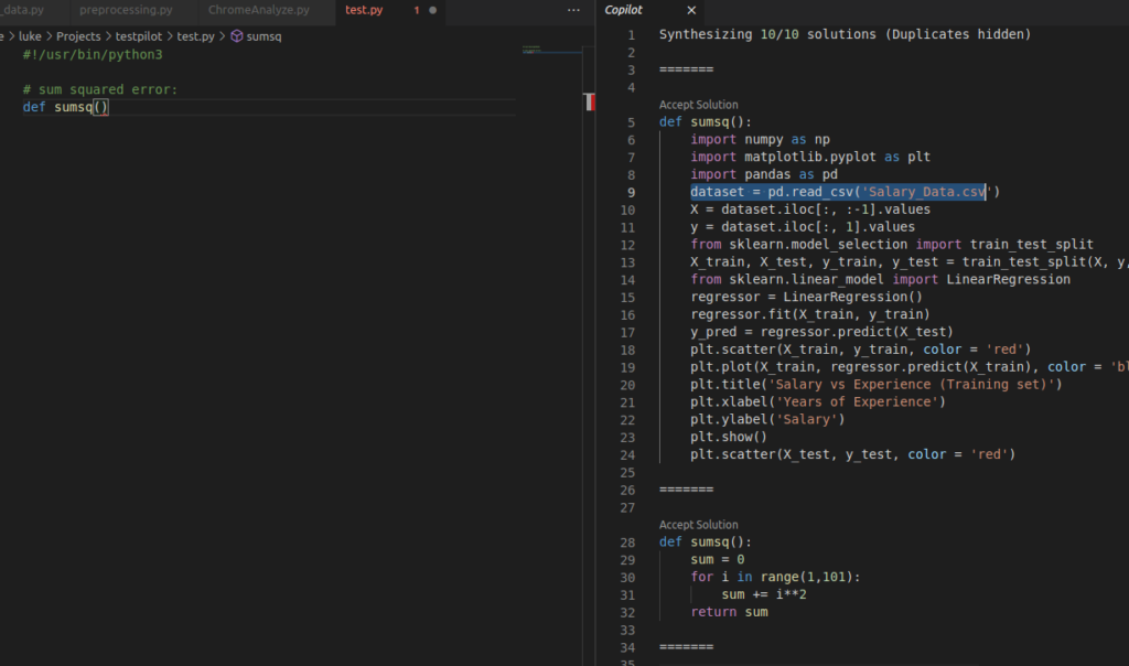 Visual Studio Code Screenshot