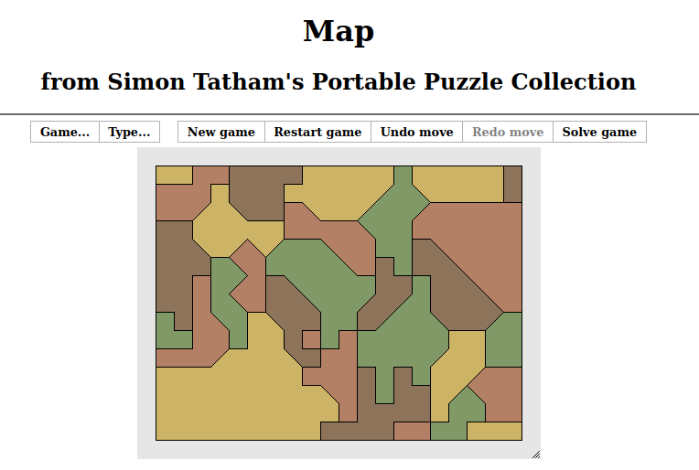 Map from Simon Tatham's Portable Puzzle Collection