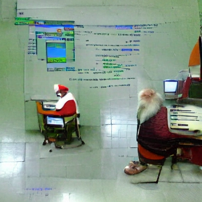A santa who is a programmer