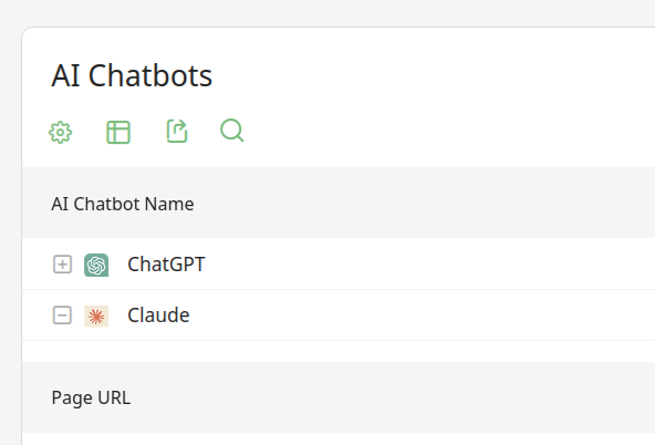 AI Chatbot requests overview.